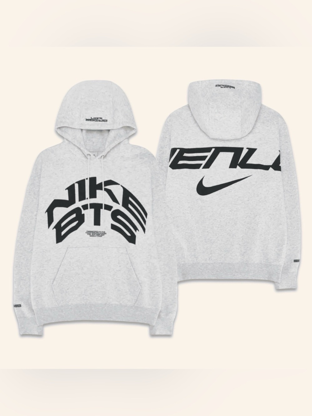 Nike x BTS Limited Edition Hoodie - Gray, Medium NWT
